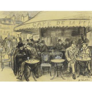 William James Glackens - Cafe De La Paix