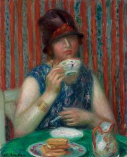 William James Glackens - Girl with Teacup
