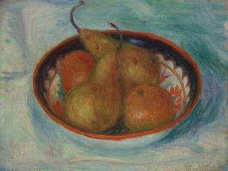 William James Glackens - Pears and Oranges in a Bowl