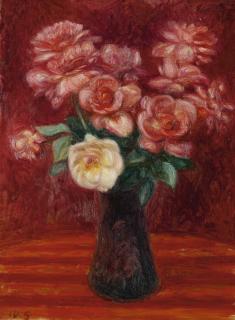 William James Glackens - Pink Roses