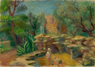 William James Glackens - The Rock Pool at Les Cytharis