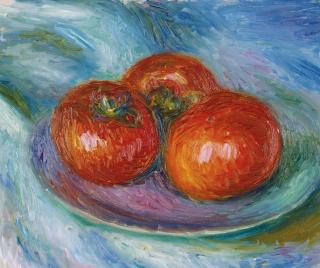 William James Glackens - Three Tomatoes
