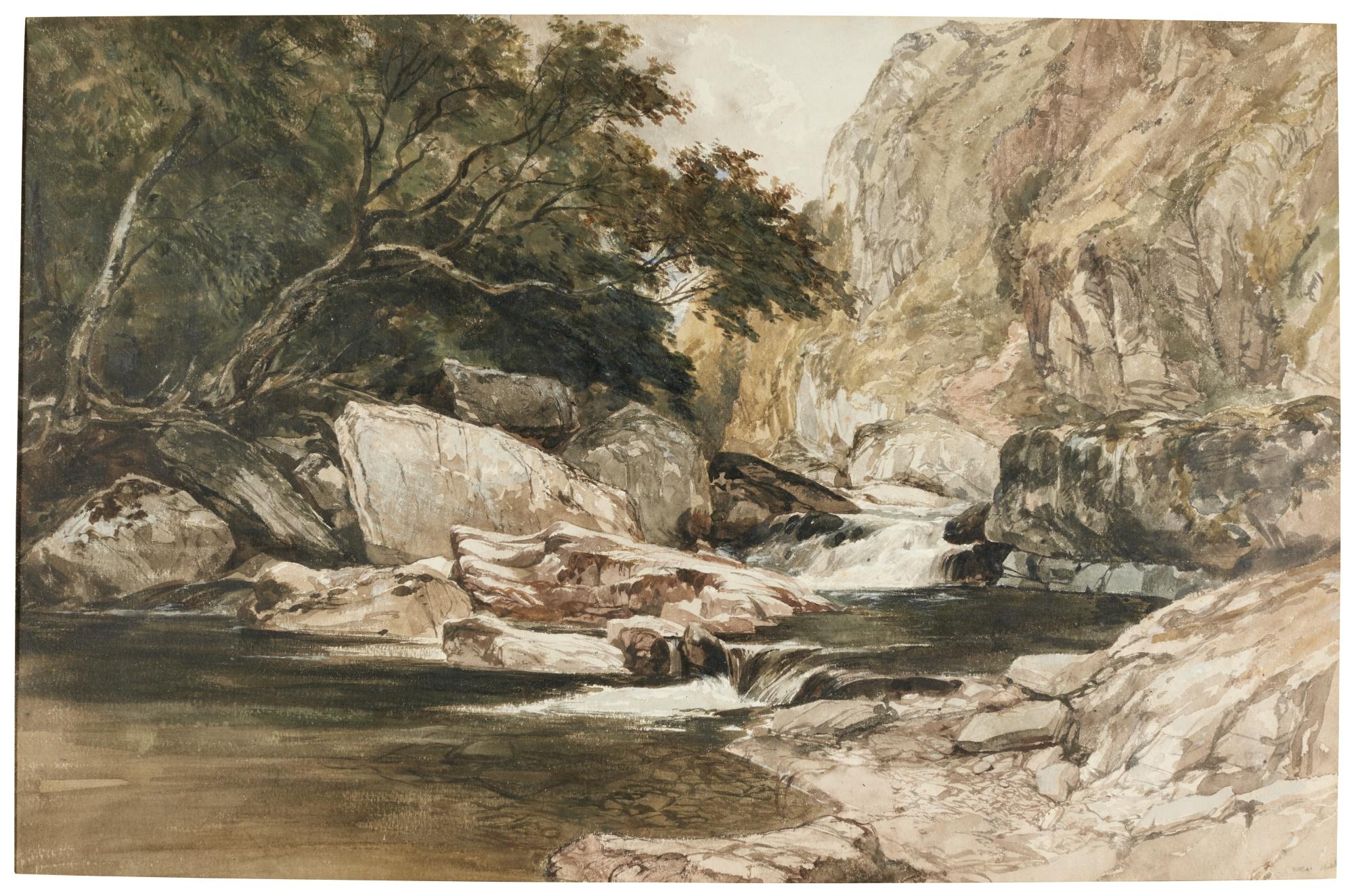 William James Müller - A Winding Stream Near Lynmouth, Devon