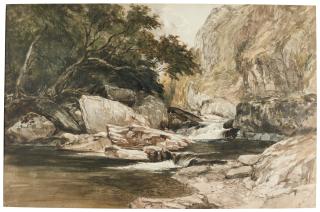 William James Müller - A Winding Stream Near Lynmouth, Devon