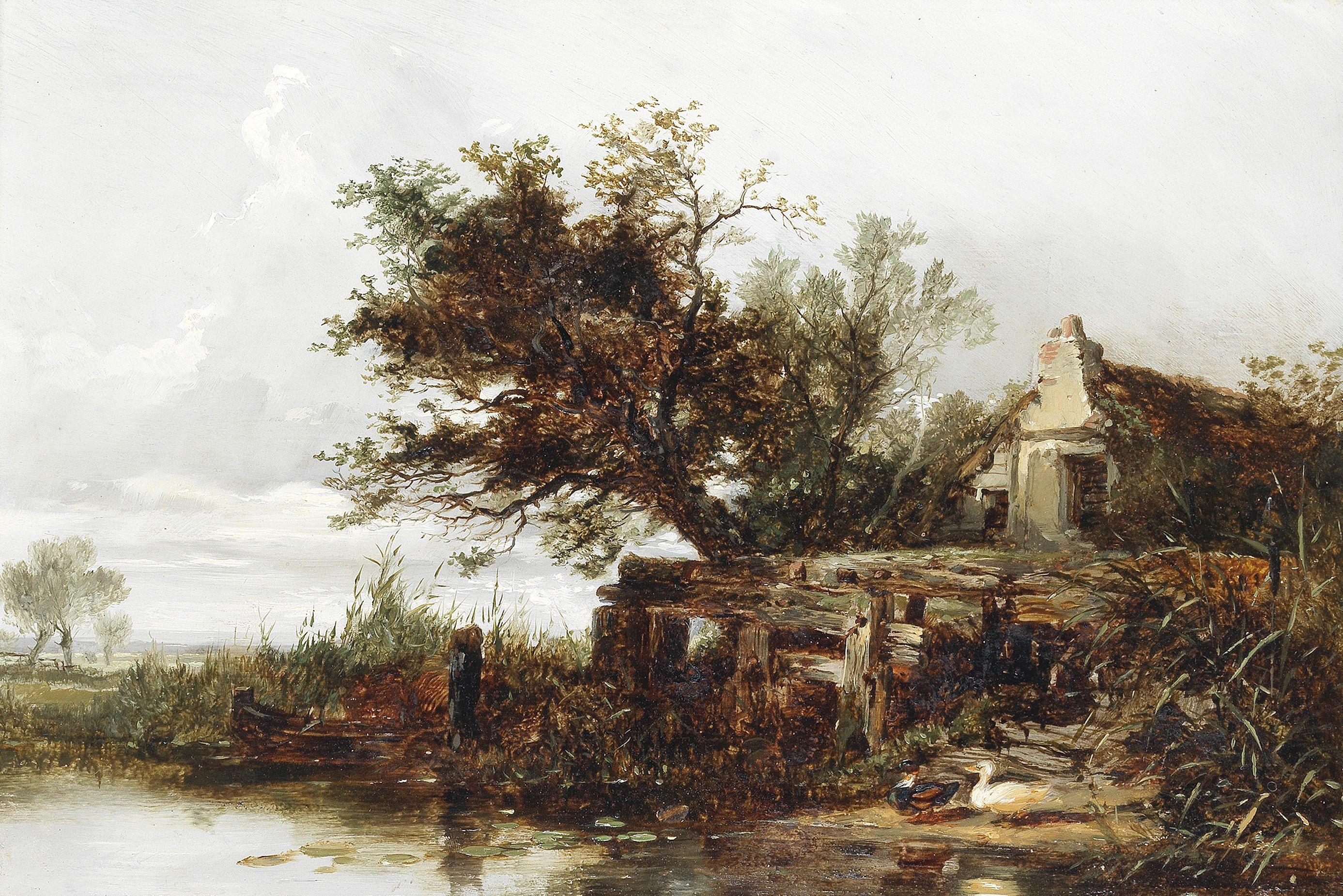 William James Müller - The Duck Pond
