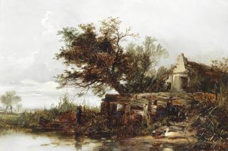 William James Müller - The duck pond