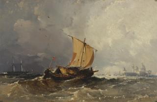 William James Müller - The Entrance To Venice