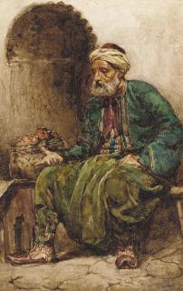William James Muller - A Turkish street seller