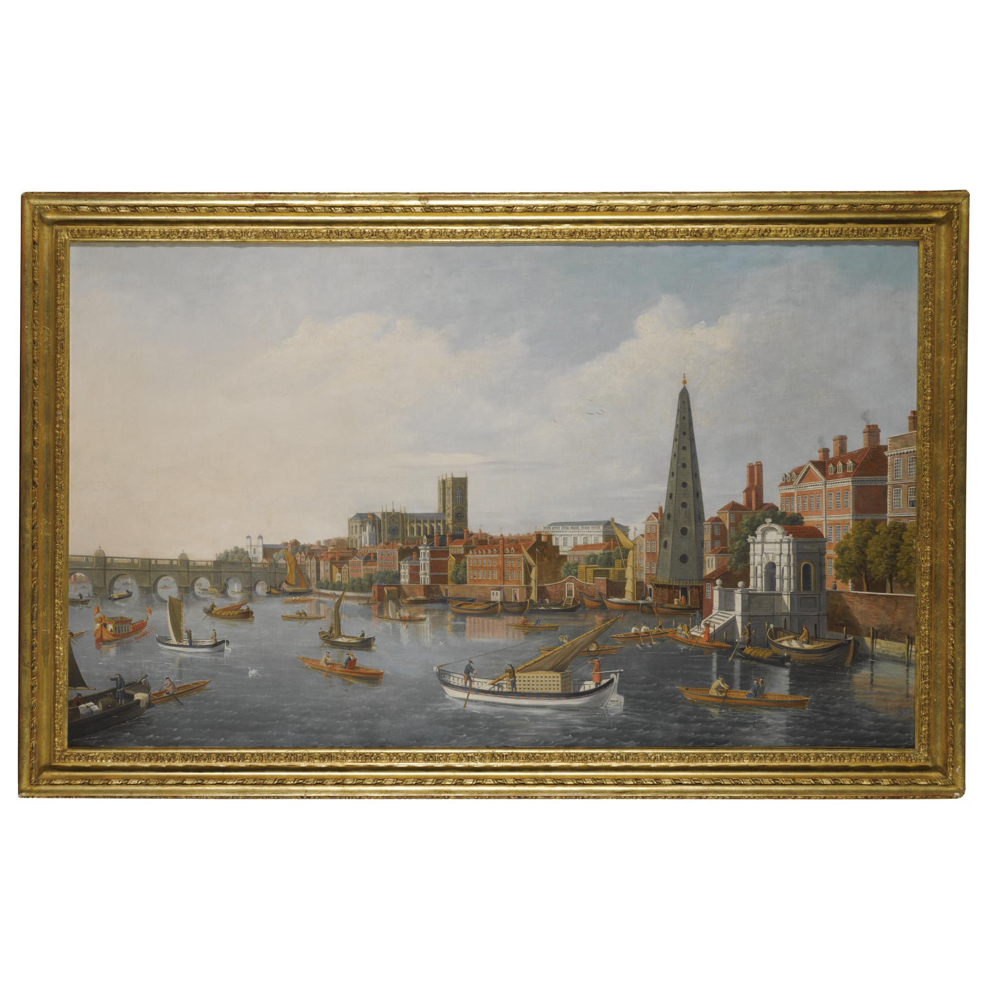 William James - View Of The Thames At Westminster