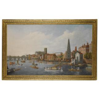 William James - View Of The Thames At Westminster