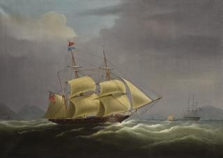 William John Huggins - The Clipper \'Red Rover\' Off The China Coast