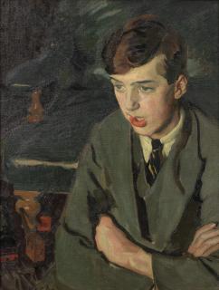 William John Leech R.H.A. - Portrait of Guy Botterell 72.8 x 57.3 cm. (28 5/8 x 22 1/2 in.)