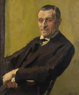 William John Leech R.H.A. - Portrait of Percy Botterell 76.4 x 63.7 cm. (30 x 25 in.)