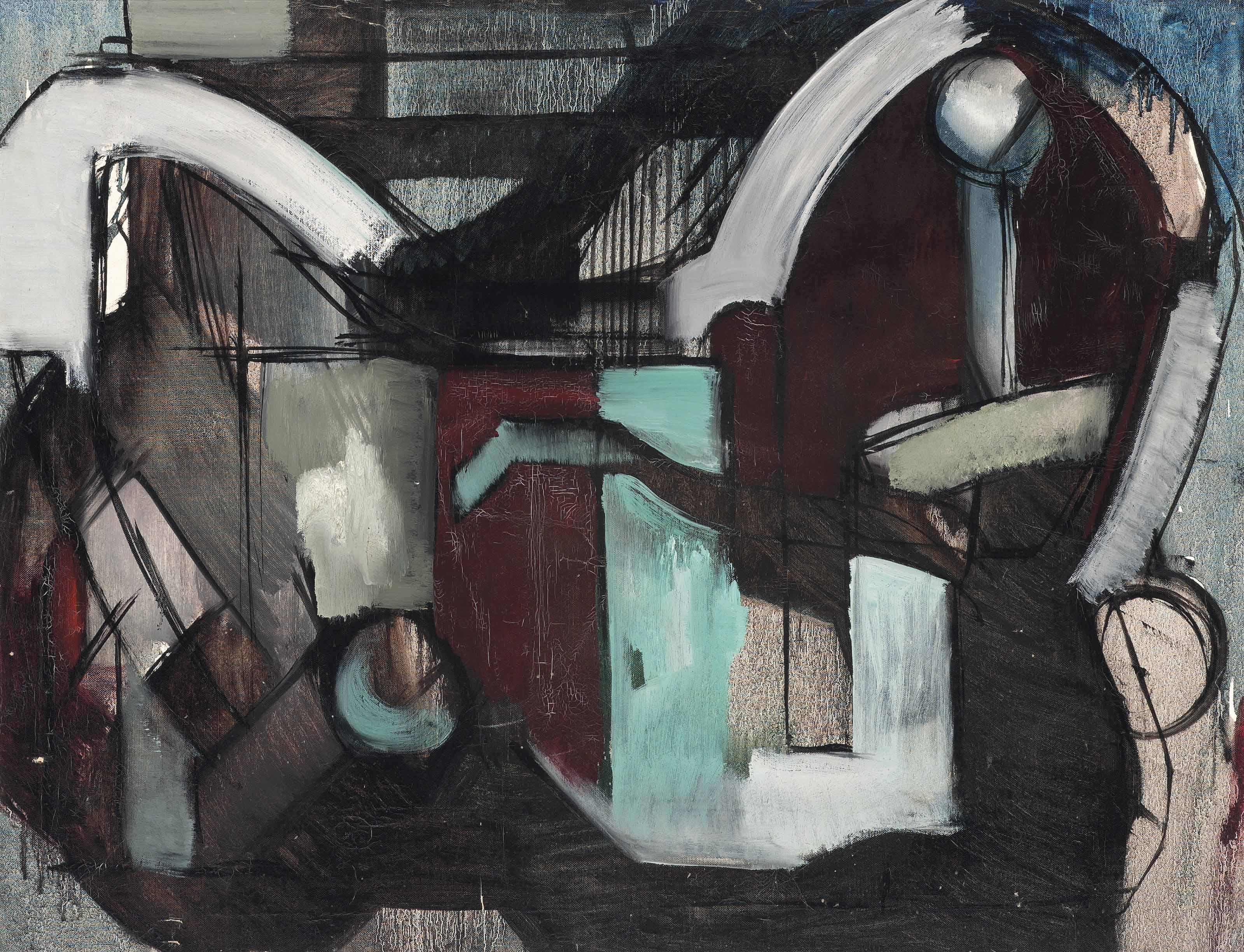 William Johnstone - Abstract Forms, 1948