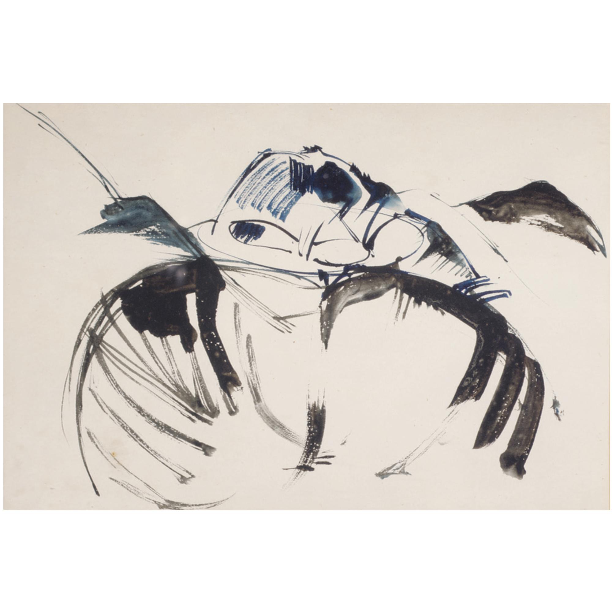 William Johnstone - Landscape Sketch; Eildon Hills Near Melrose; Flower Border, Eldon