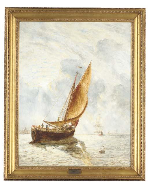 William Joseph Julius Caesar Bond - A boat entering the Mersey