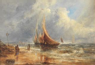 William Joseph Julius Caesar Bond - Coastal scenes, a pair (2)
