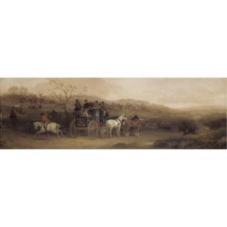 William Joseph Shayer - A Pair Of Coaching Scenes