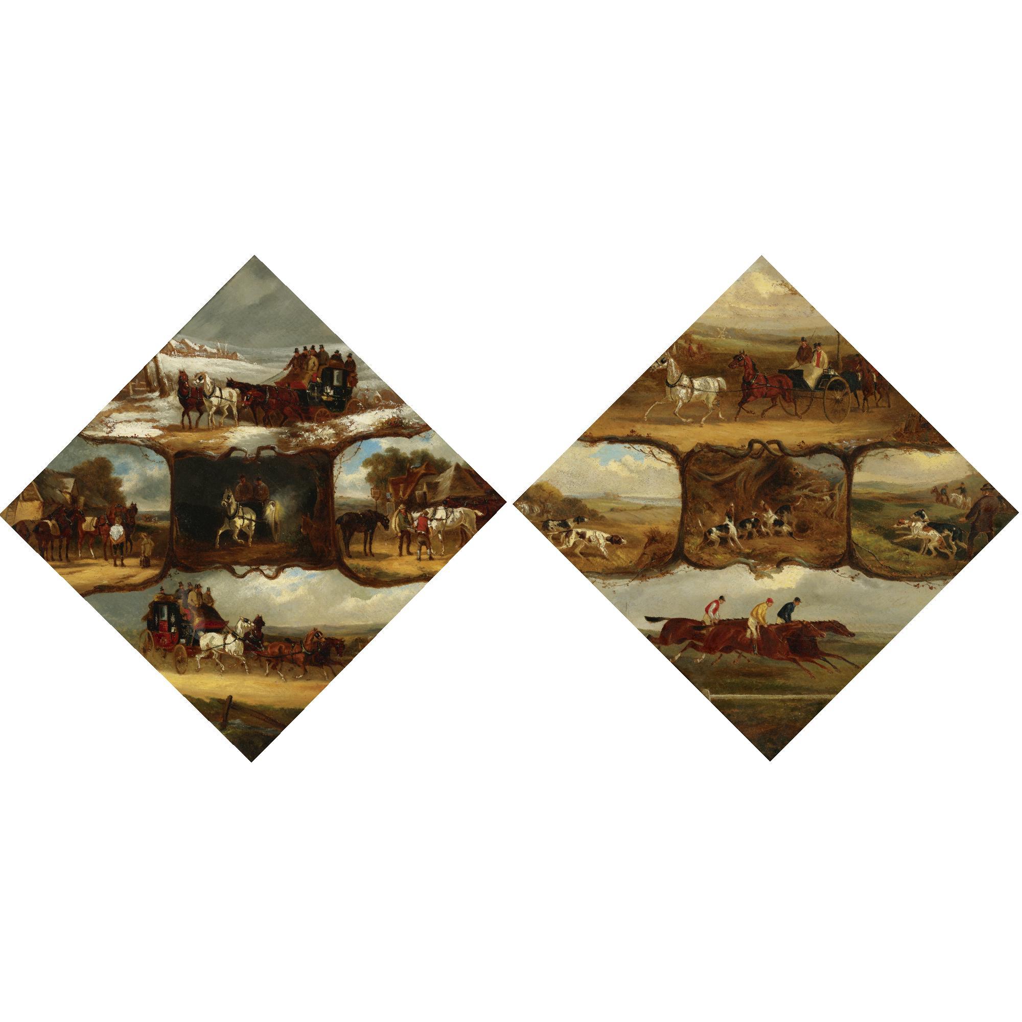 William Joseph Shayer - British The Sporting Life, Scenes Of The Countryside (Two Works)