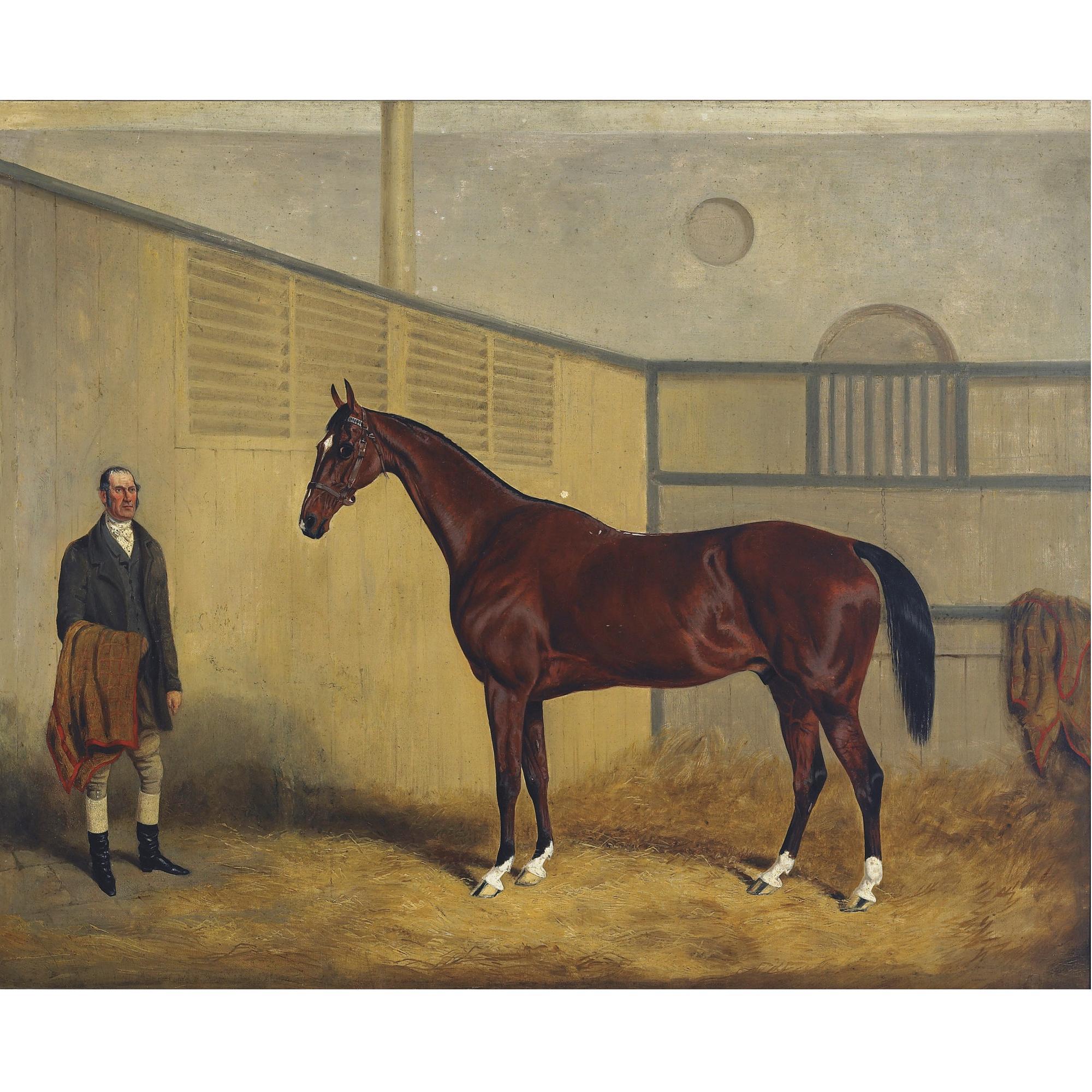 William Joseph Shayer - Midshipman And His Groom In A Stable