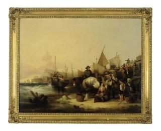 William Joseph Shayer - Unloading the day\'s catch