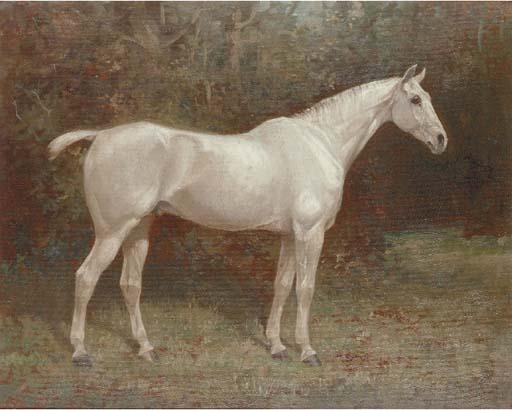 William Josiah Redworth - Launcelot, a grey horse