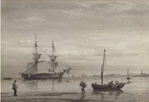 William Joy - A Trading Brig Lying At Anchor Off Yarmouth