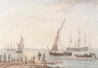 William Joy - A view from Sheerness, evening