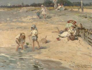 William Kay Blacklock - Building Castles In The Sand