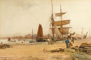 William Kay Blacklock - Southwold harbour