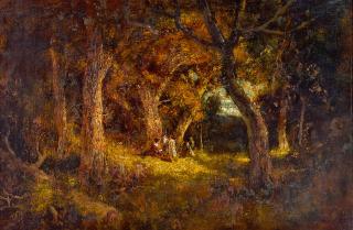 William Keith - Forest Interior