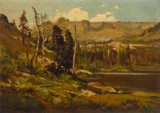 William Keith - Landscape with lake