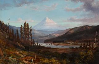 William Keith - Mount Hood from Sandy River