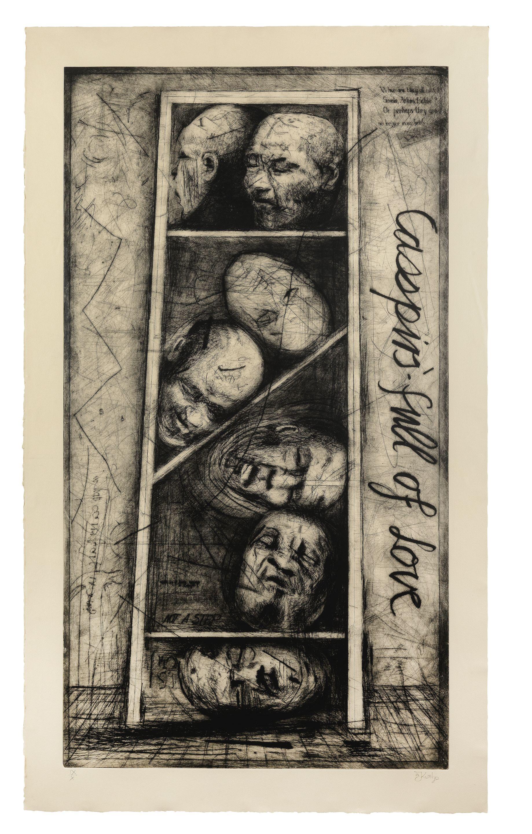 William Kentridge - Casspirs Full of Love, 1989