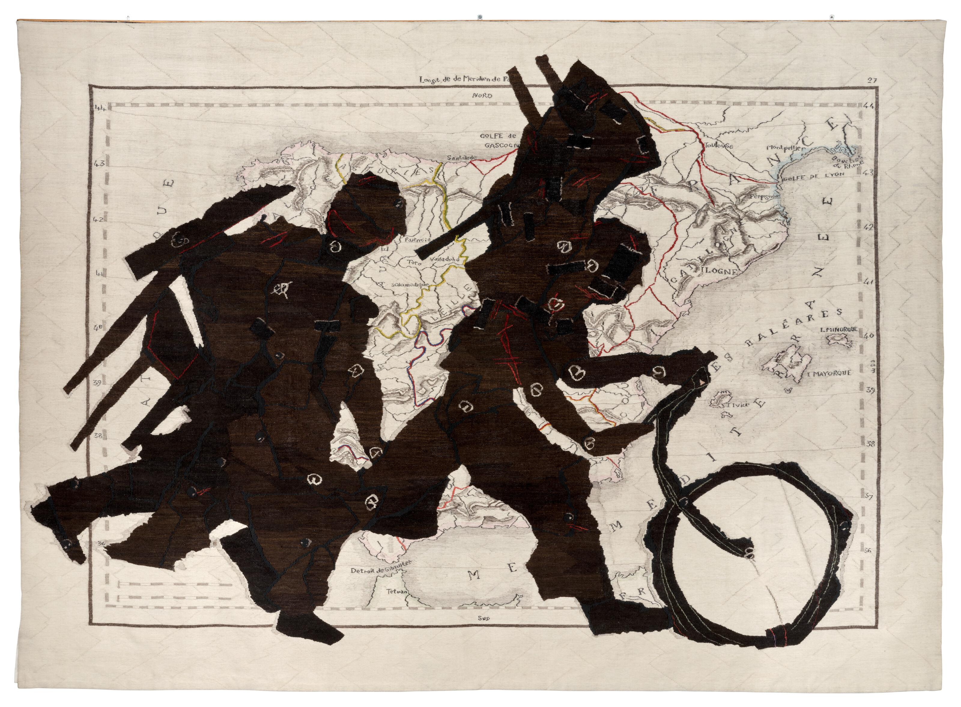 William Kentridge - Espagne et Portugal (Porter with Bicycle)