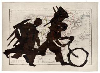 William Kentridge - Espagne et Portugal (Porter with Bicycle)