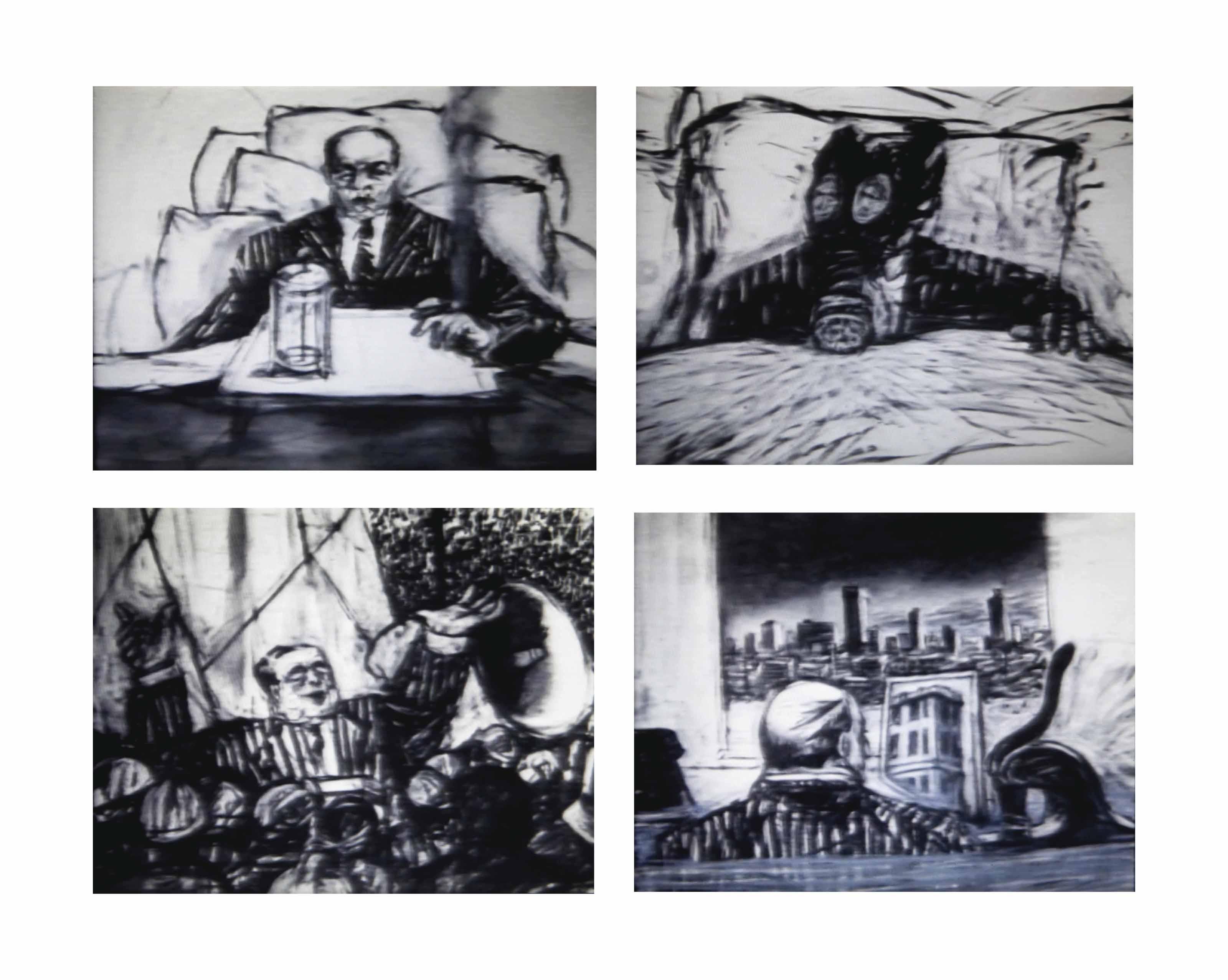 William Kentridge - Four Soho Eckstein Films: Johannesburg - Second Greatest City After Paris, 1989 (8:02) Monument, 1990 (3:11) Mine, 1991 (5:49) Sobriety, Obesity And Growing Old, 1991 (8:15)