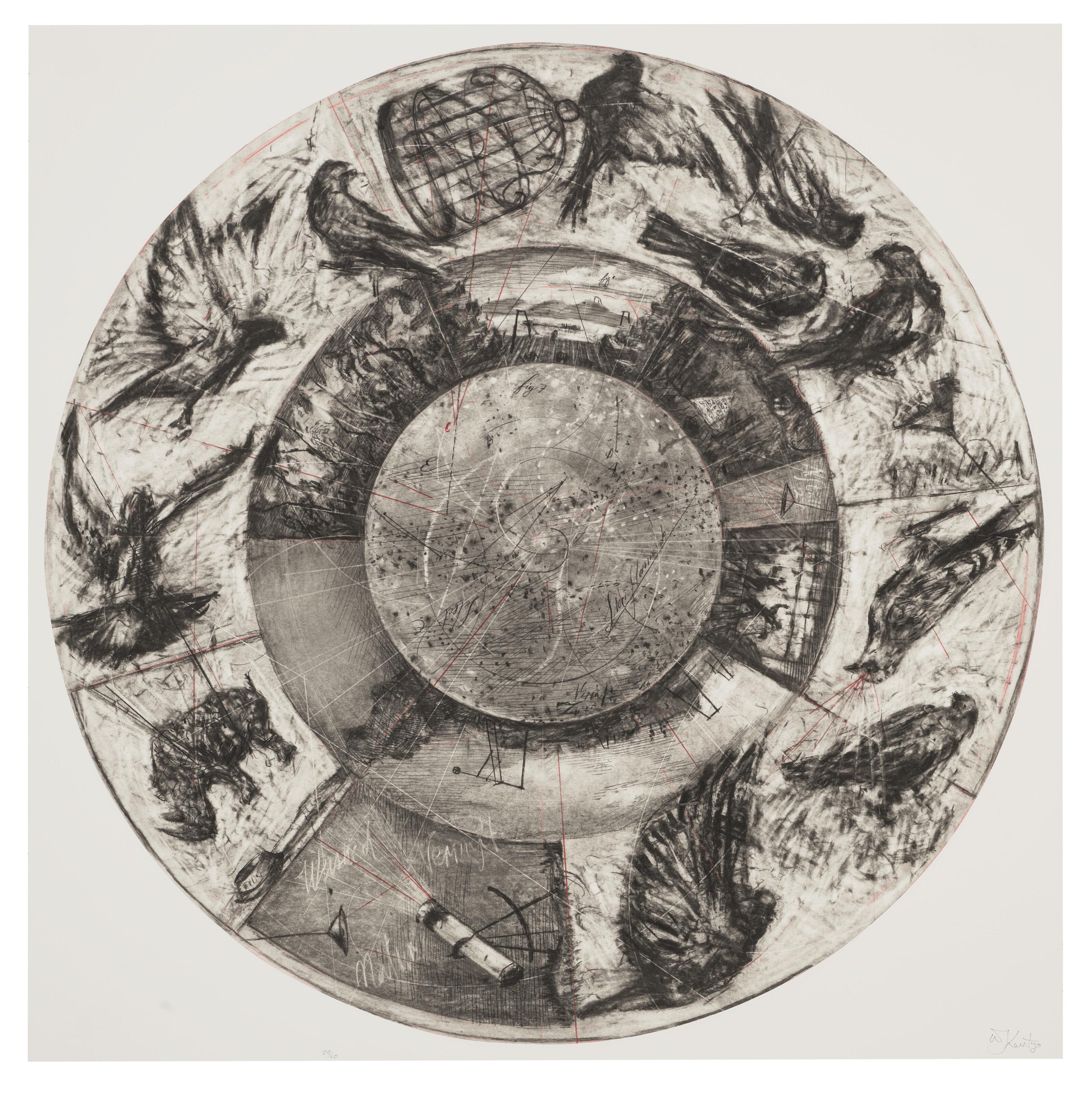 William Kentridge - Music Box Tondo