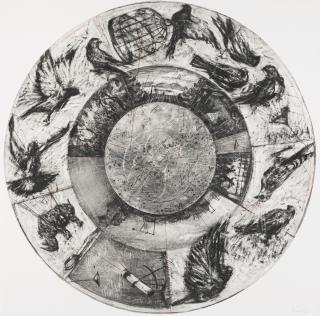 William Kentridge - Music Box Tondo