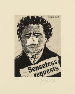 William Kentridge - Nose 18, From The Nose Series