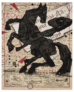 William Kentridge - Nose On Rearing Horse Ii