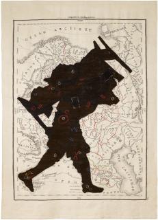 William Kentridge - Porter Series: Russie D\'Europe (Man With Bed On Back)