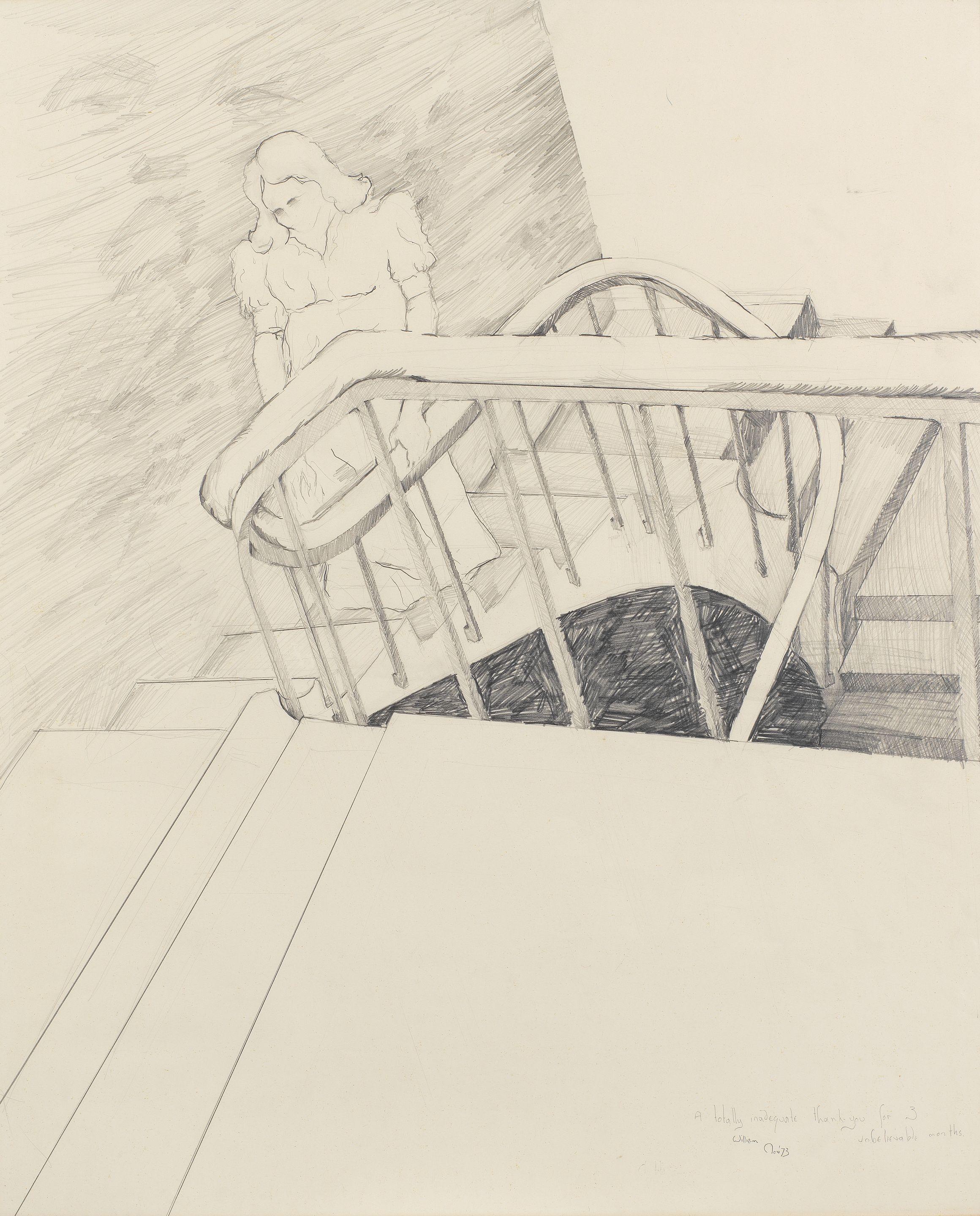 William Kentridge - Portrait of a young woman