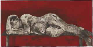 William Kentridge - Sleeper Red, from: Sleeper Series