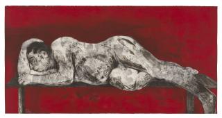 William Kentridge - Sleeper Red, From: Sleeper Series