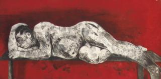 William Kentridge - Sleeper Red, from Sleeper Series