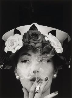 William Klein - Hat + 5 Roses, + Barbara, Paris, 1956