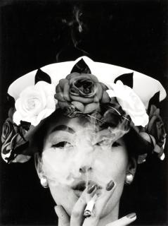 William Klein - \'Hat + 5 Roses, Paris 1956 (Vogue)\'