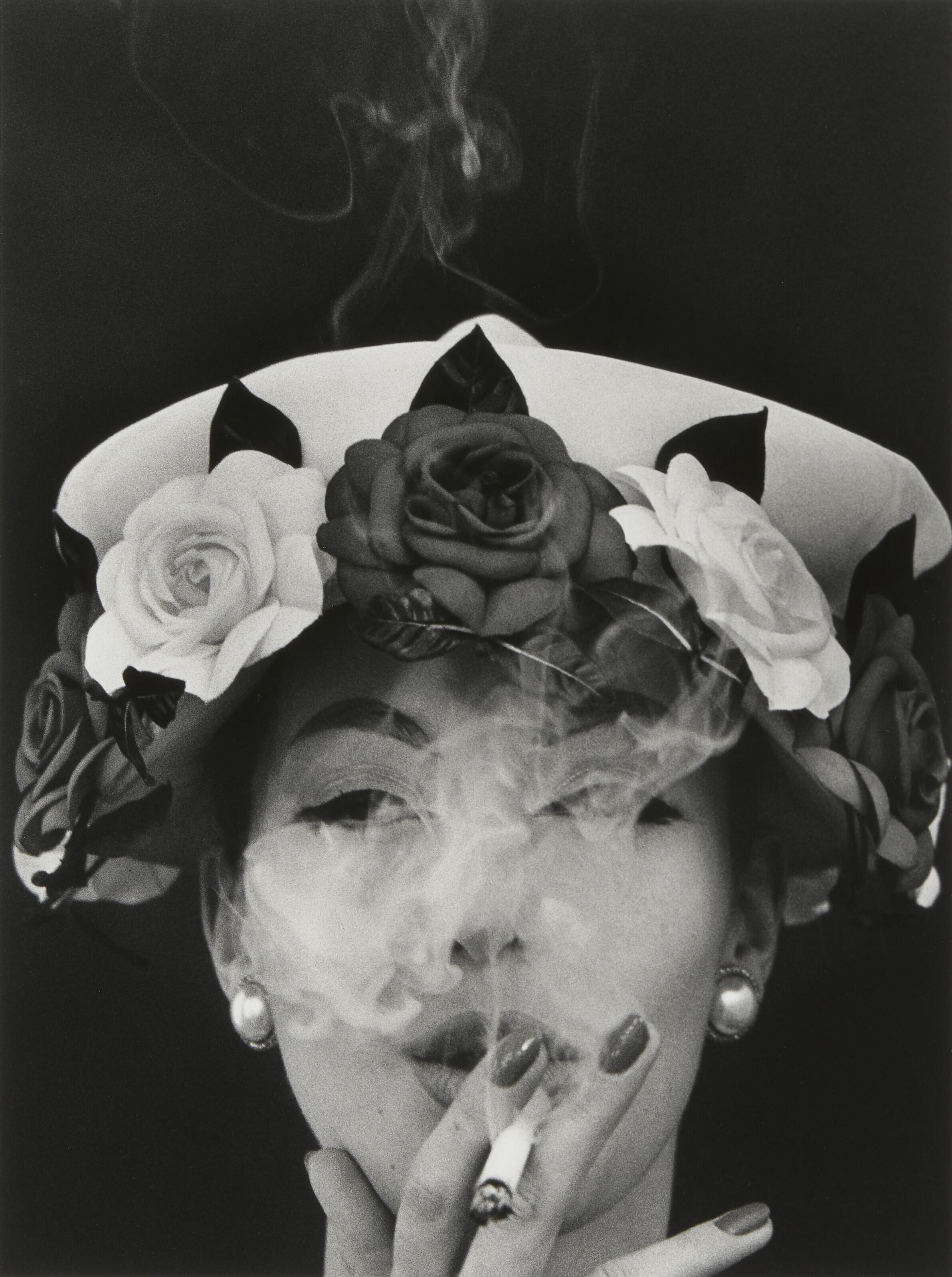 William Klein - Hat + 5 Roses, Vogue, Paris, 1956
