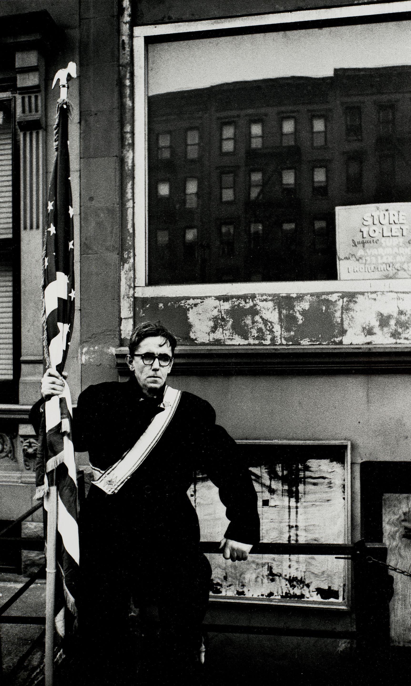 William Klein - \'Rolled Up Flag, New York\'